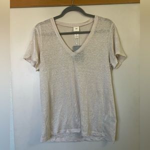 NWT H&M linen tee shirt
